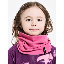 Dětský fleecový nákrčník Didriksons Monte neckwarmer sweet pink