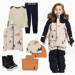 Dětský zimní outfit Didriksons Bjärven - winter ocean