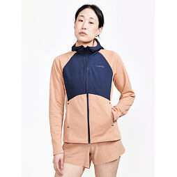 Dámská funkční bunda CRAFT ADV Essence Jersey oranžová s modrou