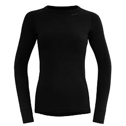 Dámské funkční tričko s merinem Devold Duo Active black s dlouhým rukávem