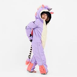 Dětská zimní rostoucí kombinéza WeeDo Unido Lila Unicorn