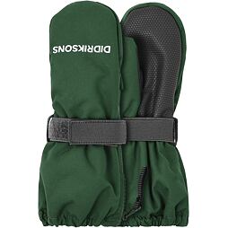 Dětské zimní rukavice Didriksons Biggles Zip pine green se zeleným zipem - palčáky