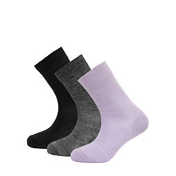 Funkční ponožky s merinem Devold Daily light lehké mix orchid 3 páry