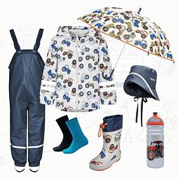 Dětský nepromokavý outfit Playshoes - Traktory