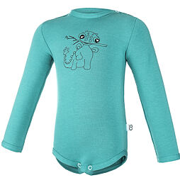 Dětské body Little Angel smyk dinosaurus DR Outlast® - tm. tyrkys