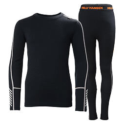Juniorské termoprádlo Helly Hansen JR LIFA® Merino Midweight set - navy