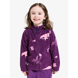 Dětská fleecová mikina Didriksons Monte winter ocean purple