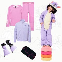 Dětský zimní outfit WeeDo Unido Lila Unicorn