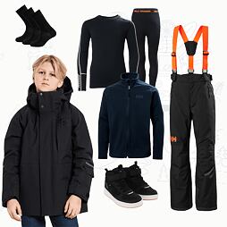 Dětský zimní outfit Gabbro pro juniory - black