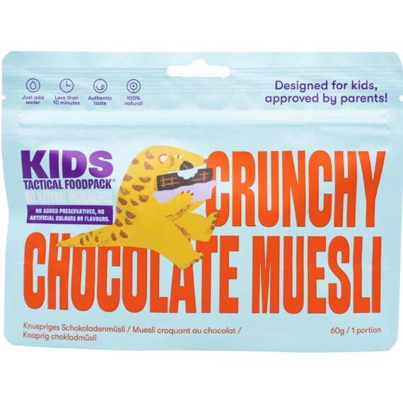 Křupavé čokoládové müsli Tactical Foodpack pro děti - 83g