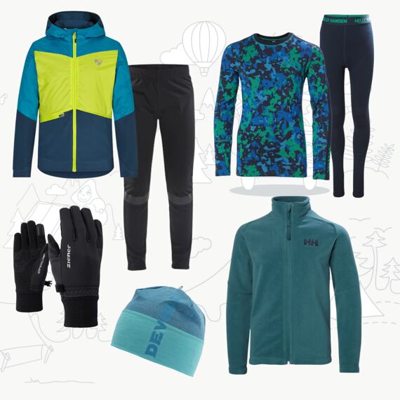 Dětský outfit na běžky a skialpy - pro chlapce