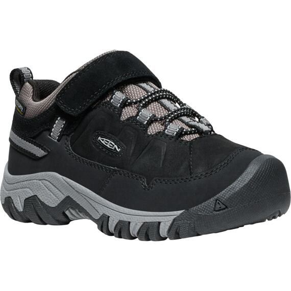 Dětské boty KEEN Targhee IV Low WP - black/steel grey
