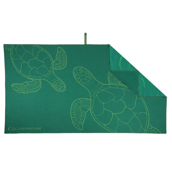 Rychleschnoucí ručník LifeVenture SoftFibre Recycled Trek Towel Turtle