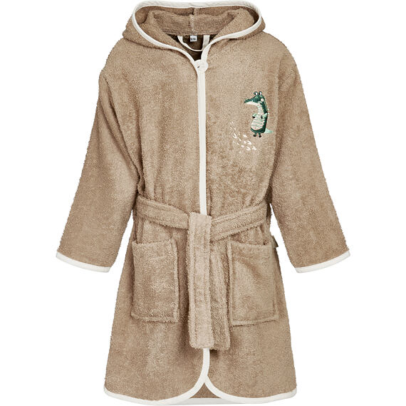 Dětský župan Playshoes Wild Animals brown - froté
