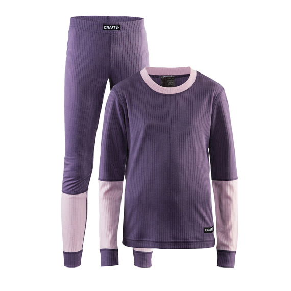 Dětské termoprádlo Set Craft Baselayer JR fialové