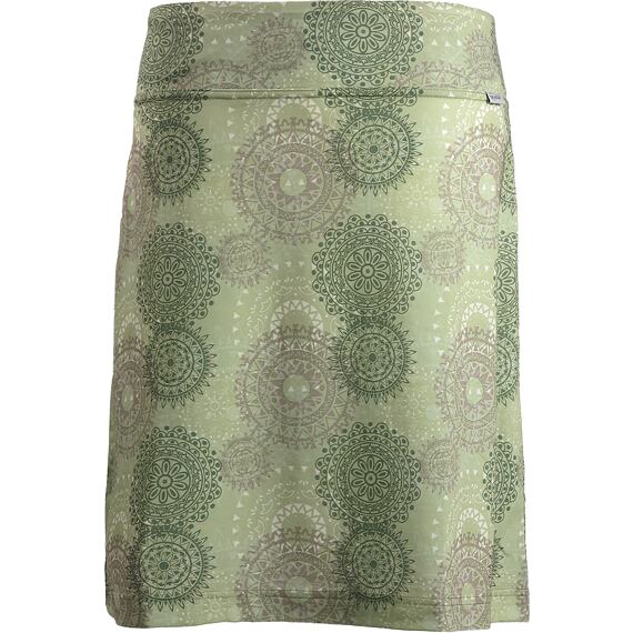 Letní funkční sukně SKHOOP pod kolena Fiona Knee green tea
