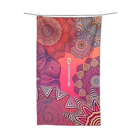 Rychleschnoucí ručník LifeVenture SoftFibre Printed Trek Towel Mandala