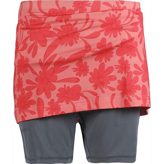 Dámská sportovní sukně SKHOOP s vnitřními šortkami Magda Knee Skort coral flower