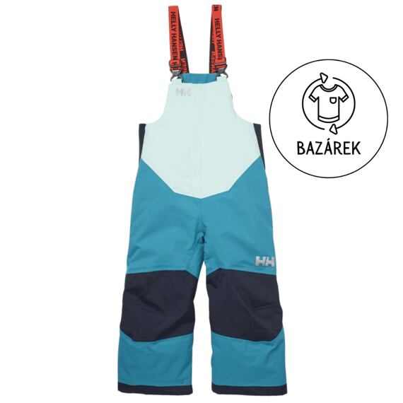 Dětské zimní kalhoty Helly Hansen K Rider 2 ins bib blue wave - rostoucí - bazárek