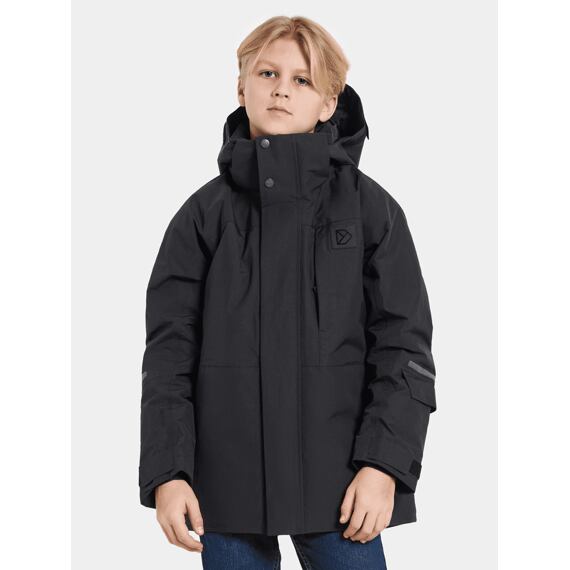 Dětská lyžařská bunda Didriksons Gabbro black - ROSTOUCÍ