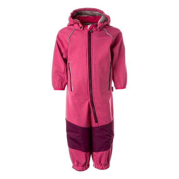 Dětská softshellová kombinéza Huppa Adal 1  fuchsia/ burgundy REFLEX