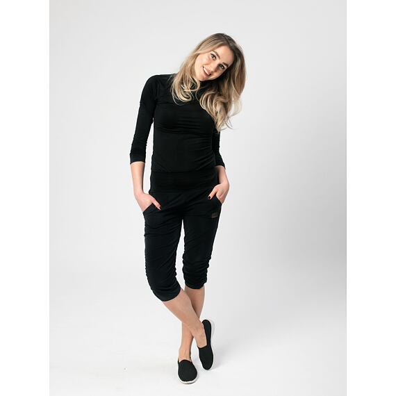 Dámské outdoorové 3/4 kalhoty Drexiss black
