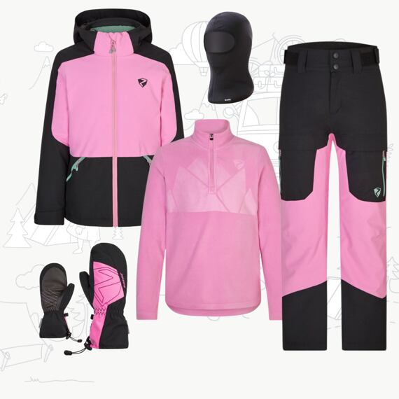 Dětský zimní outfit pro lyžařky black