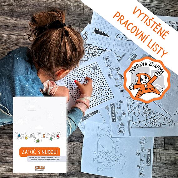 VYTIŠTĚNÉ pracovní listy Promaledobrodruhy "ZATOČ S NUDOU!" 2 díly v 1