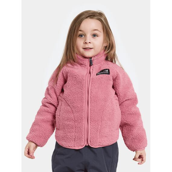 Dětská fleecová bunda Didriksons Gibbs heather pink