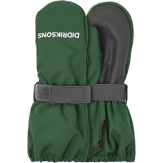 Dětské zimní rukavice Didriksons Biggles Zip pine green se zeleným zipem - palčáky