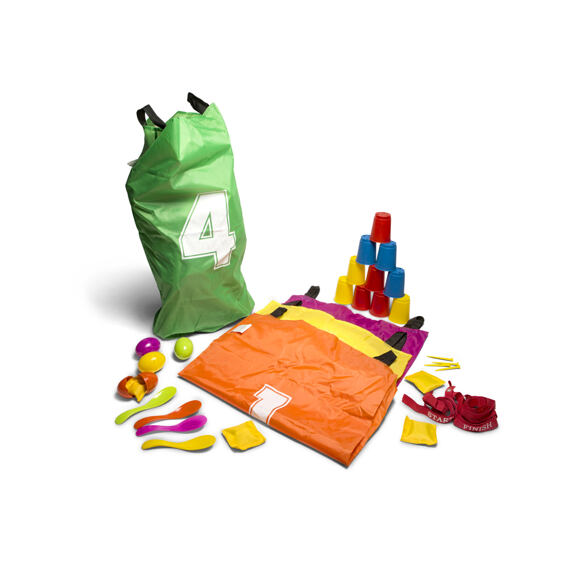 Párty sada BS Toys Party Kit - skákací pytle, vajíčka, kelímky