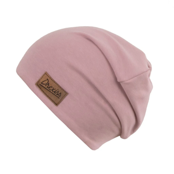 Bavlněná čepice Drexiss old pink