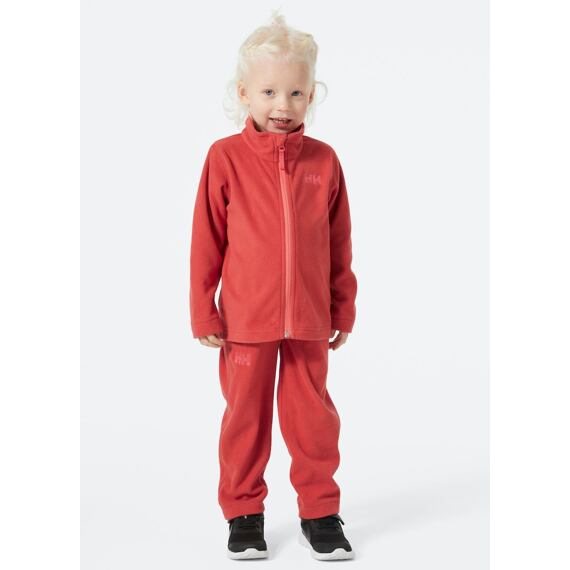Dětský fleecový set mikiny a tepláků Helly Hansen - poppy red