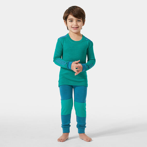 Dětské termoprádlo Helly Hansen K Lifa Merino set - green