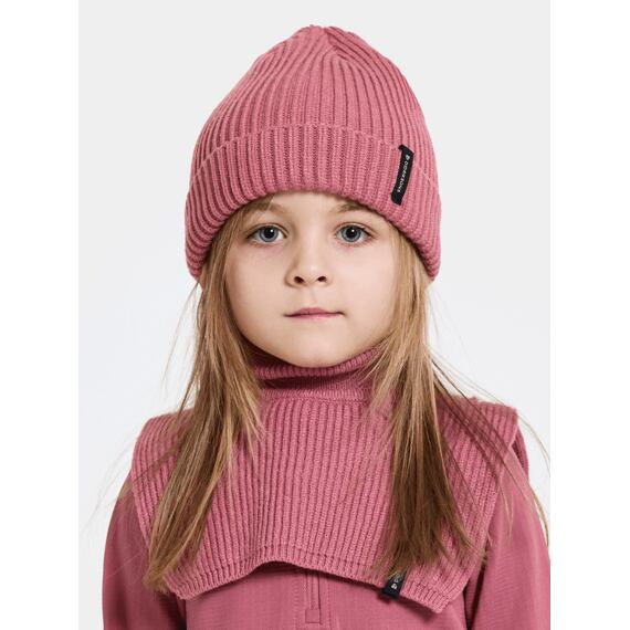 Dětská zimní čepice Didriksons Bus beanie 2 heather pink