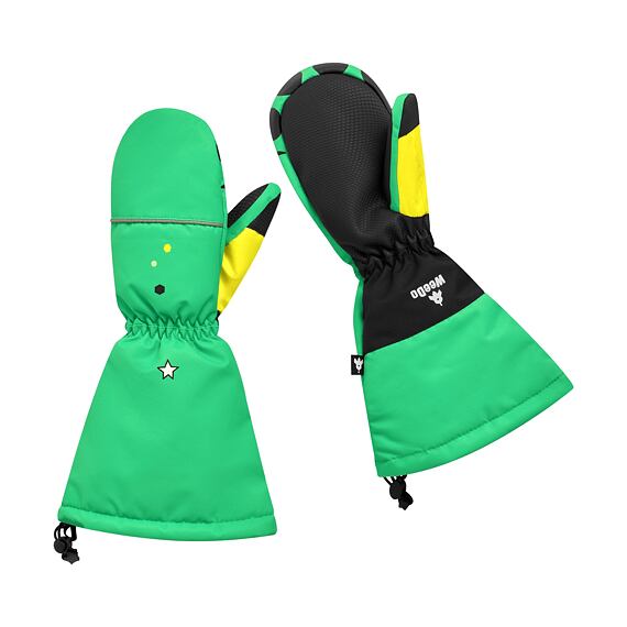 Dětské zimní rukavice WeeDo Green Mondo - palčáky