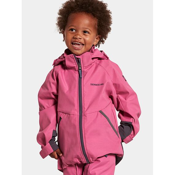 Dětská nepromokavá bunda Didriksons Stigen sweet pink