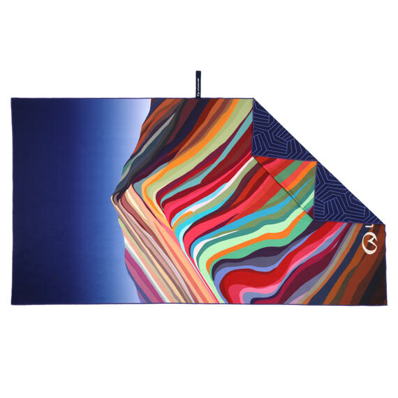 Rychleschnoucí ručník LifeVenture SoftFibre Recycled Trek Towel Rainbow