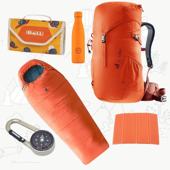 Vybavení pro malého/velkého skauta - oranžový set