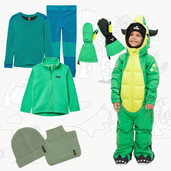 Dětský zimní outfit WeeDo Green Mondo