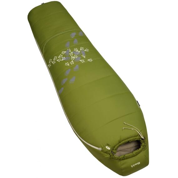 Dětský spací pytel Boll Patrol bamboo ROSTOUCÍ zelený - levý (pro praváky)