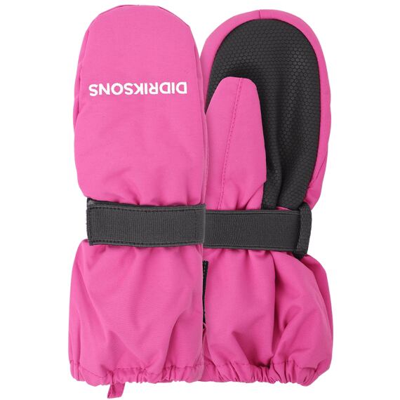 Dětské zimní rukavice Didriksons Biggles Zip sweet pink s růžovým zipem - palčáky