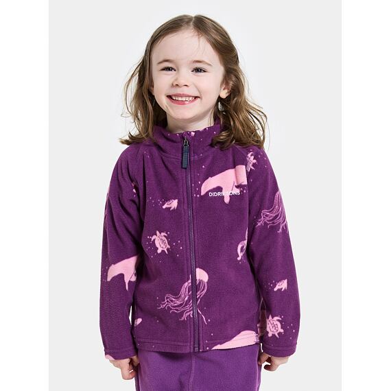 Dětská fleecová mikina Didriksons Monte winter ocean purple