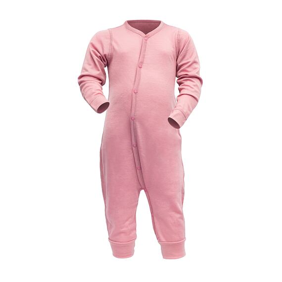 Dětský funkční overal s merinem Devold Breeze baby foxglove tenký