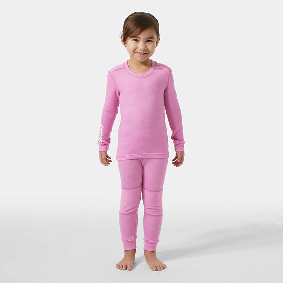 Dětské termoprádlo Helly Hansen K Lifa Merino set - meta pink