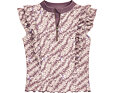 Dětské UV tričko Playshoes Flowers violet - krátký rukáv