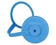 Náhradní víčko na lahev Nalgene Cap Wide Mouth 63mm blue