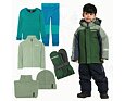 Dětský zimní outfit Didriksons Bjärven - light moss