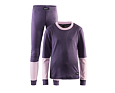 Dětské termoprádlo Set Craft Baselayer JR fialové