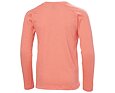 Juniorské funkční tričko Helly Hansen JR Loen tech LS top s merinem dlouhý rukáv - peach echo 2